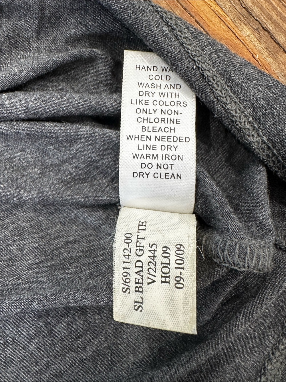 Banana Republic Dark Gray Scoop Neck Tee with Beaded Detail - Picture 7 of 8